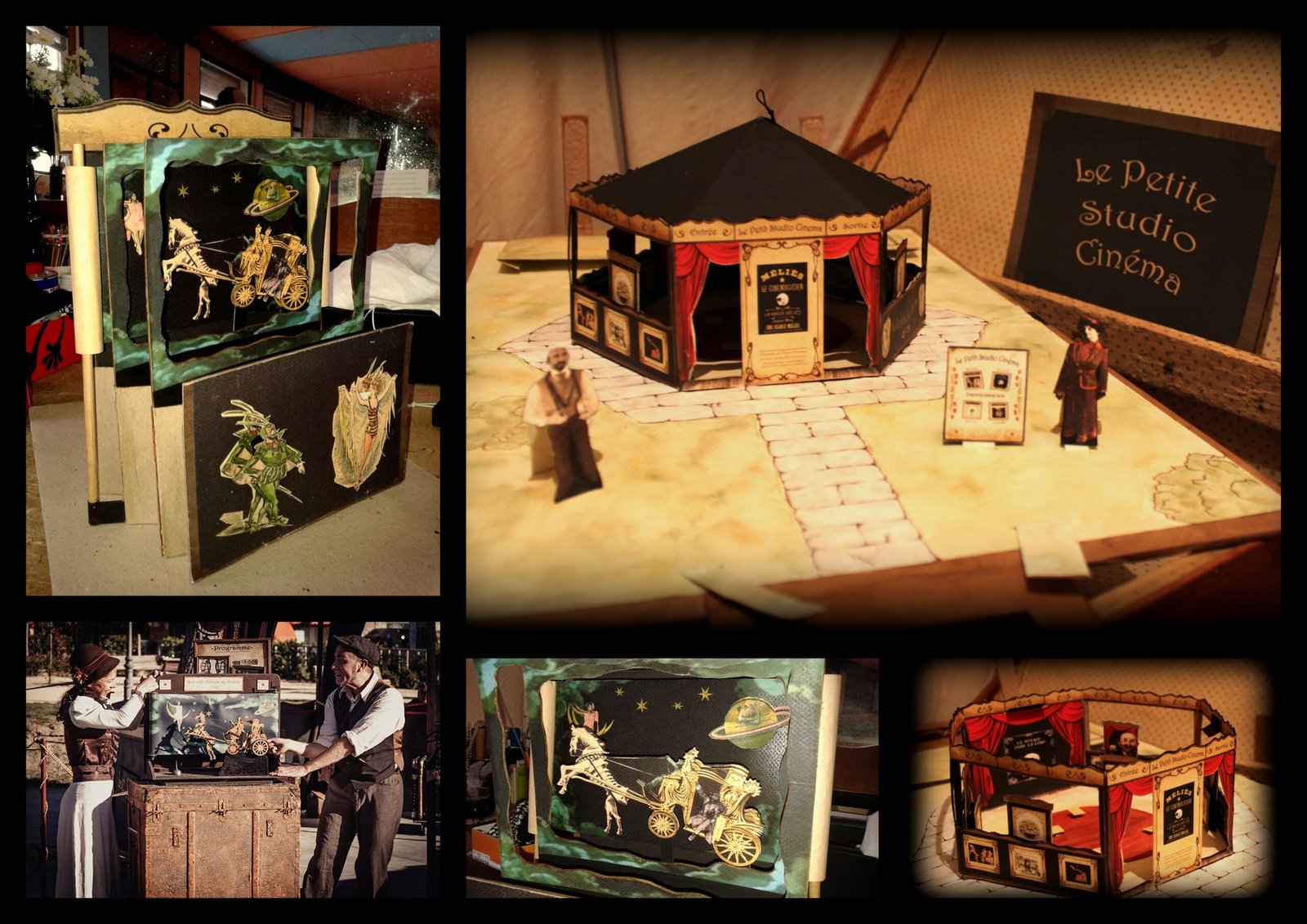 3 COLLAGE pop ups