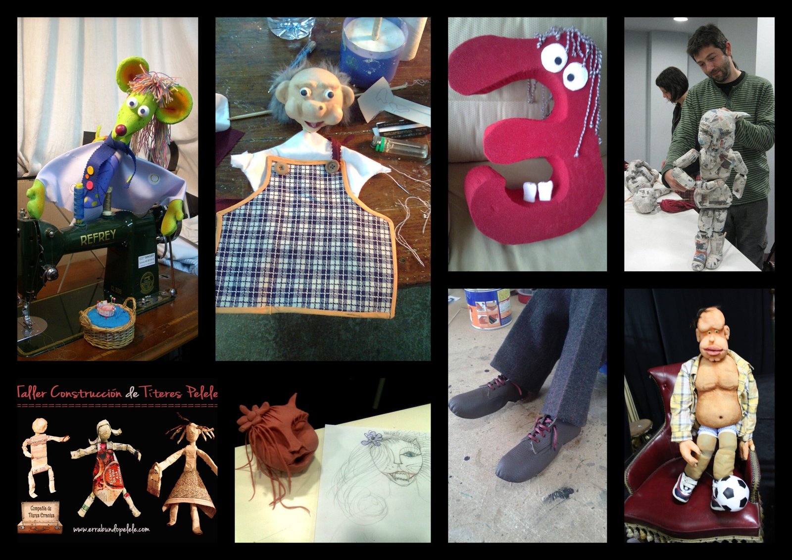 4 COLLAGE titeres pequeños