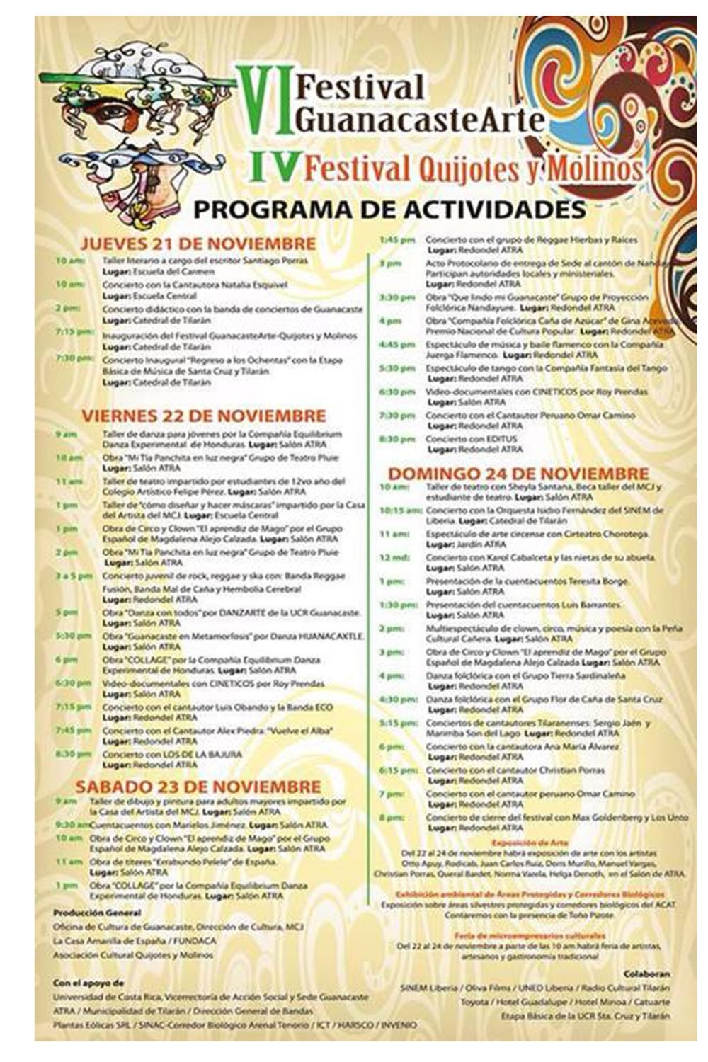 13 programa festival guanacastearte